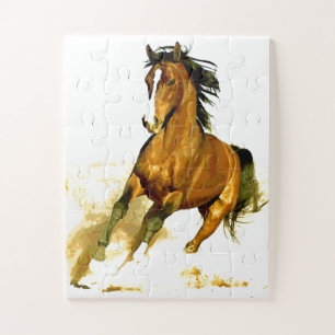 Puzzle Liberté - Courir Cheval Animaux Art