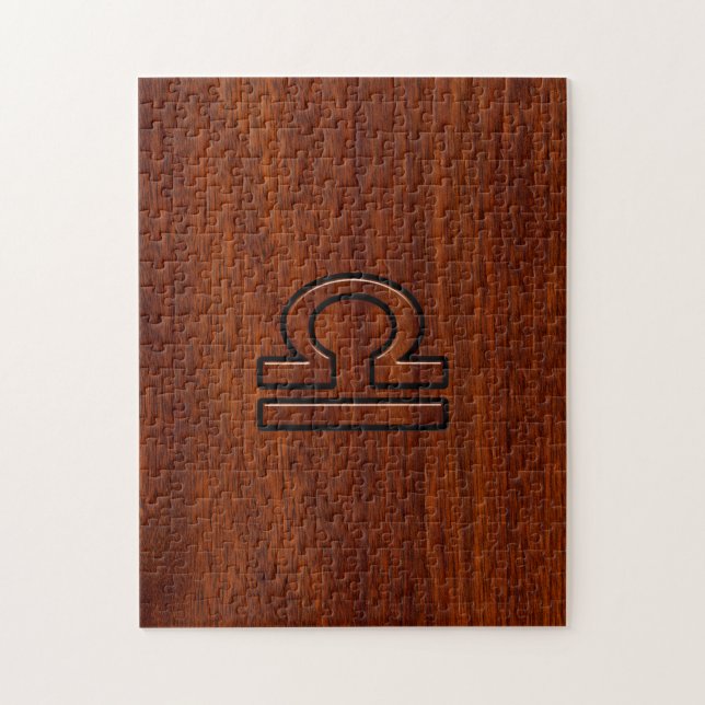 Puzzle Libra Zodiac Connexion Style acajou Imprimer (Vertical)