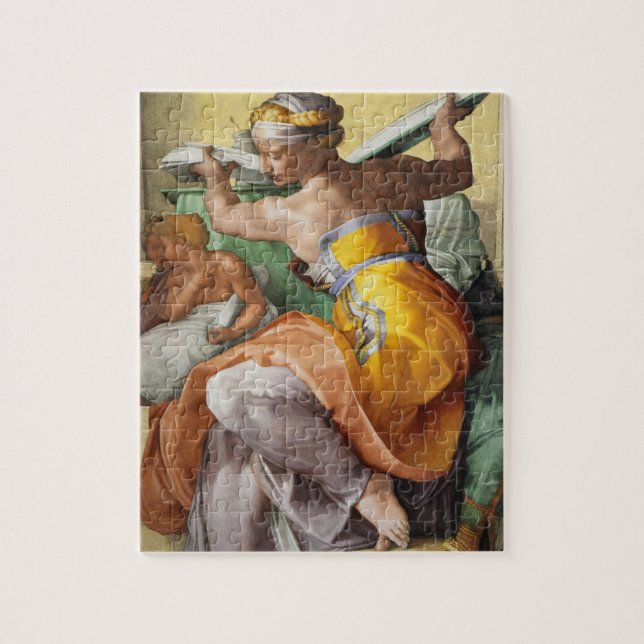 Puzzle Libyan Sibyl, Chapelle Sixtine par Michel-Ange (Vertical)