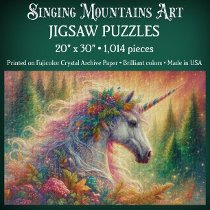 Puzzle Licorne Arc-en-Ciel Fantastique Rêveuse