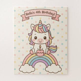 Puzzle licorne d'anniversaire