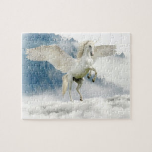 Puzzle Licorne magique dansant dans les nuages