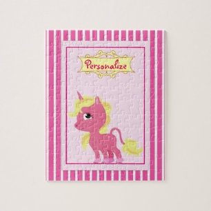Puzzle "Licorne rose "