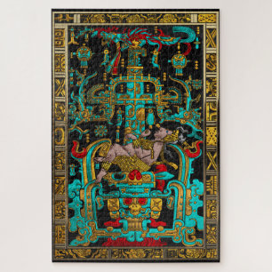 Puzzle Lid of Great Tomb of Pakal - Astronaut Palenque