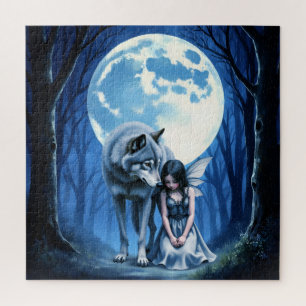 Puzzle Lien au Clair de Lune – Le Loup et la Fée Gothique