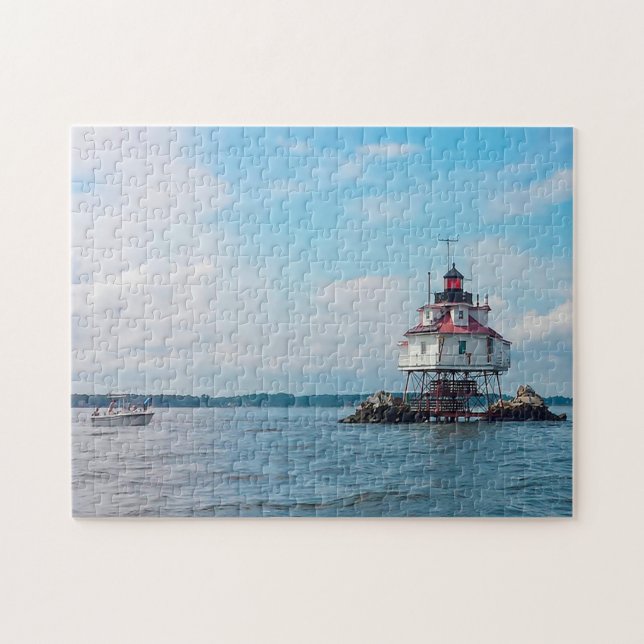 Puzzle Lighthouse Chesapeake Bay. (Horizontal)