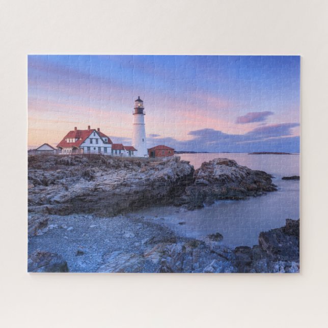 Puzzle Lighthouses | Cape Elizabeth, Maine (Horizontal)