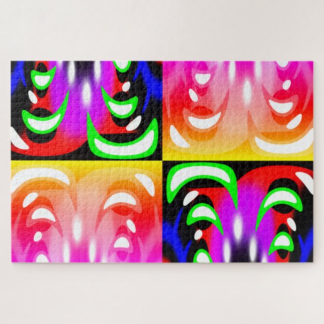 Puzzle Lights in motion art (Horizontal)