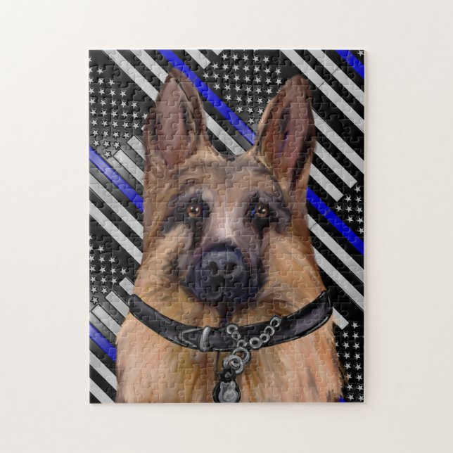 PUZZLE LIGNE BLEUE MINCE (Vertical)