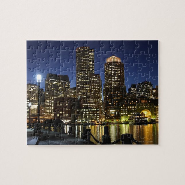 Puzzle Ligne d'horizon Boston, Massachusetts (Horizontal)