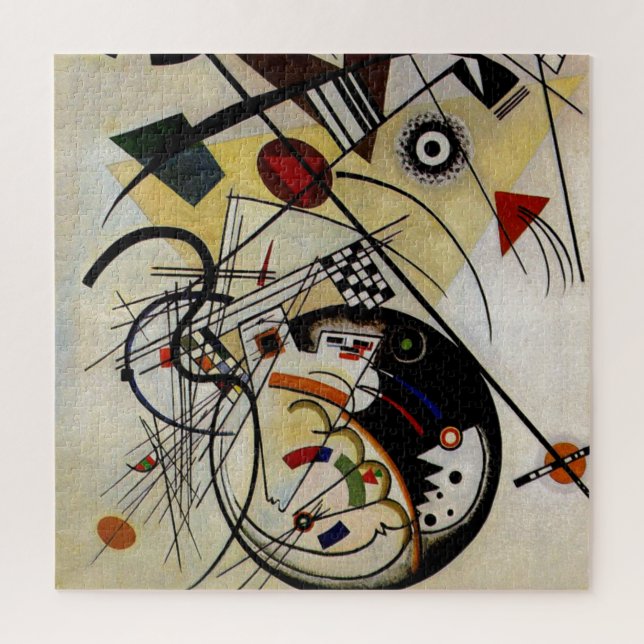 Puzzle Ligne ininterrompue Kandinsky Transverse Abstraite (Vertical)