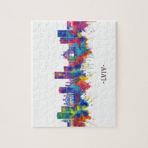 Puzzle Ligne Skyline Lviv Ukraine