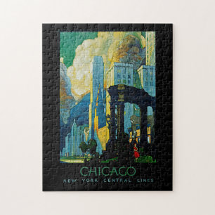 Puzzle Lignes centrales de New York de ~ de Chicago