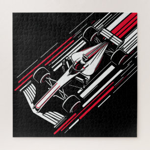 Puzzle Lignes de vitesse de voiture de course de formule