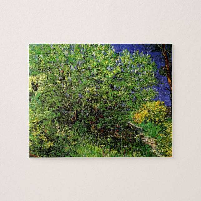 Puzzle Lilacs de Vincent van Gogh, Fleurs de Jardin Vinta (Horizontal)