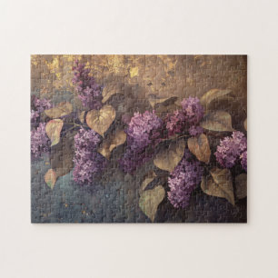 Puzzle Lilacs sur la peinture à l'huile d'Arrière - plan 