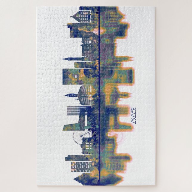 Puzzle Lille Skyline (Vertical)
