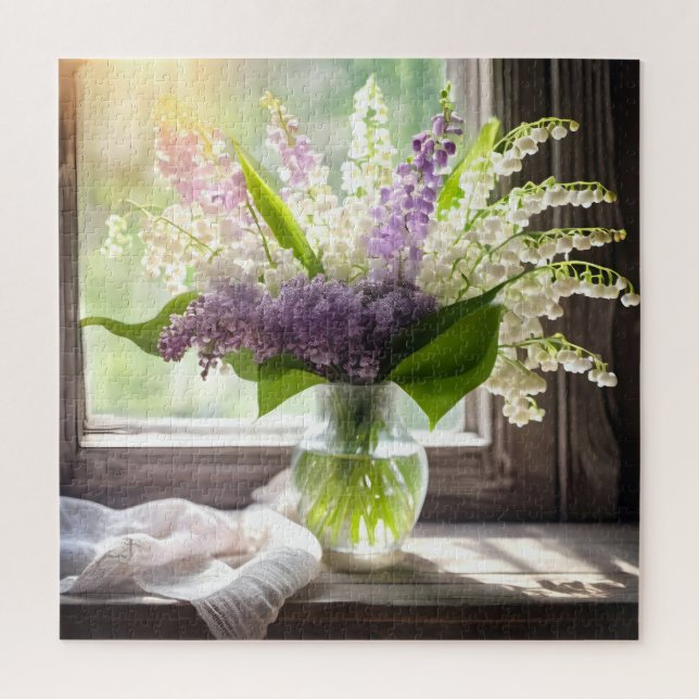 Puzzle Lily de la Vallée et Lilacs (Vertical)