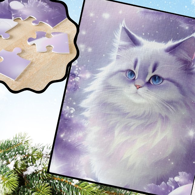 Puzzle L'Imaginaire félin magique de l'hiver (Créateur téléchargé)