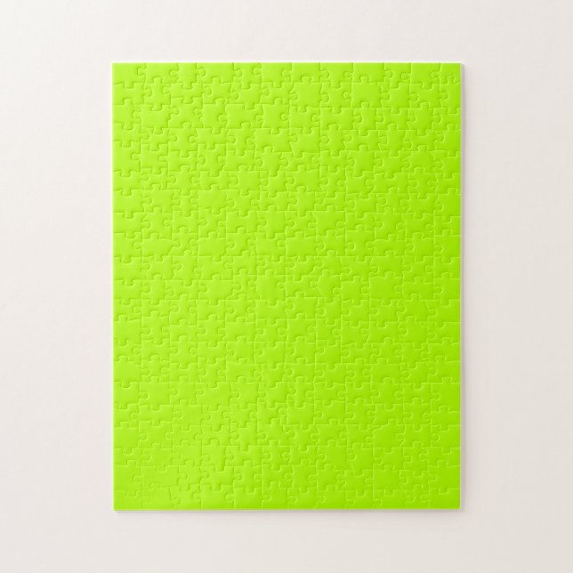 Puzzle Lime électrique dynamique Vert prêt à Customiser (Vertical)