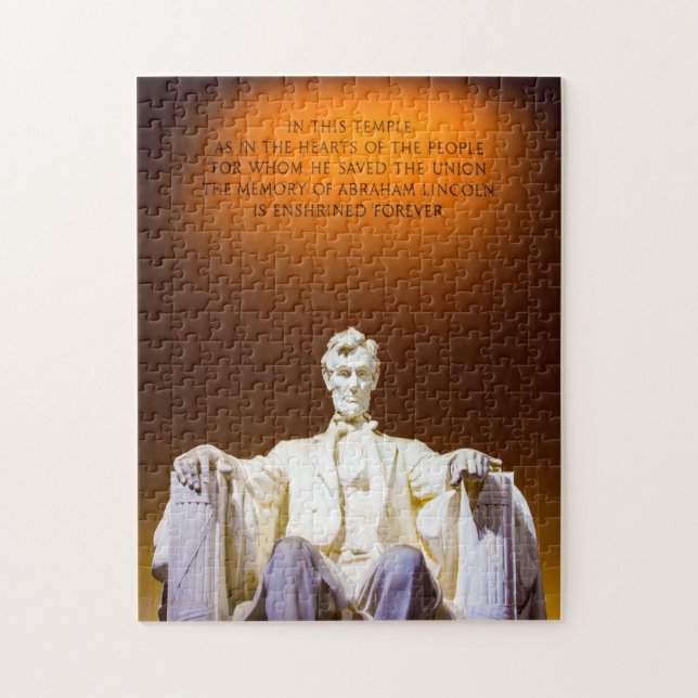 Puzzle Lincoln Memorial Washington. (Vertical)
