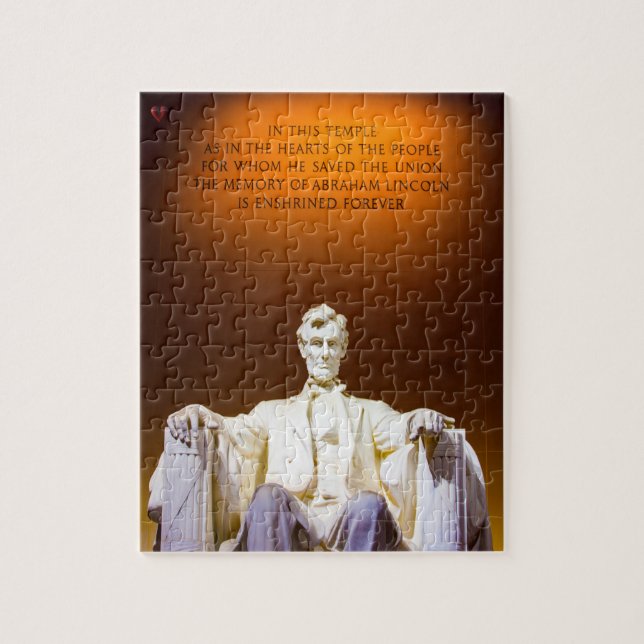 Puzzle Lincoln Memorial Washington (Vertical)