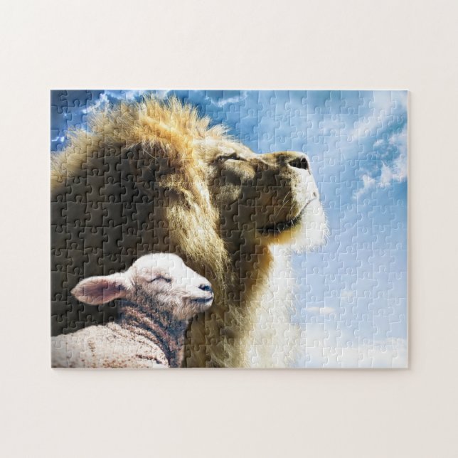 Puzzle Lion and Lamb (Horizontal)