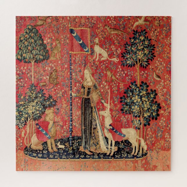 Puzzle Lion de DAME ET de LICORNE, fleurs d'imaginaire, (Horizontal)