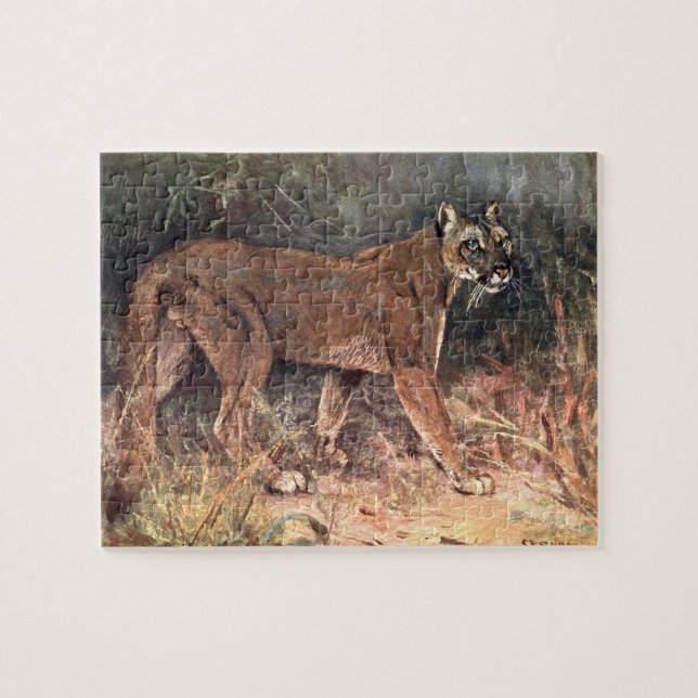 Puzzle Lion de Montagne, Puma ou Couguar par CE Swan (Horizontal)