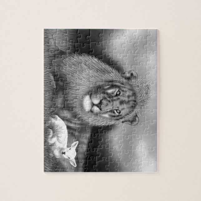 Puzzle Lion et l'agneau (Vertical)