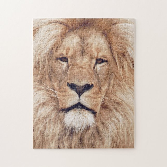 Puzzle Lion masculin adulte roi d'Afrique (Vertical)