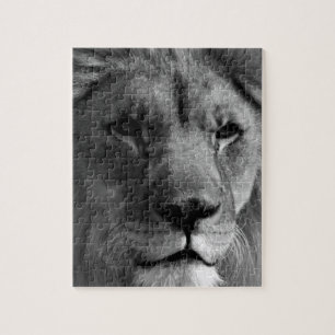 Puzzle Lion noir et blanc