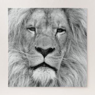 Puzzle Lion noir et blanc - Animaux