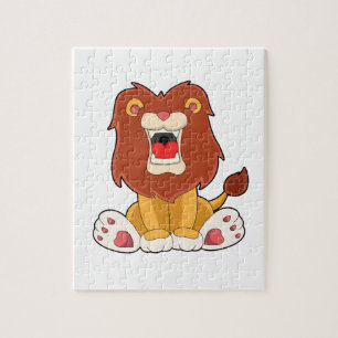 Puzzle lion rugissant