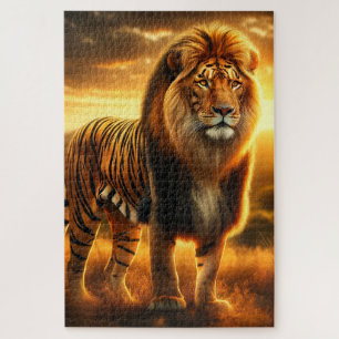 Puzzle Lion Tiger