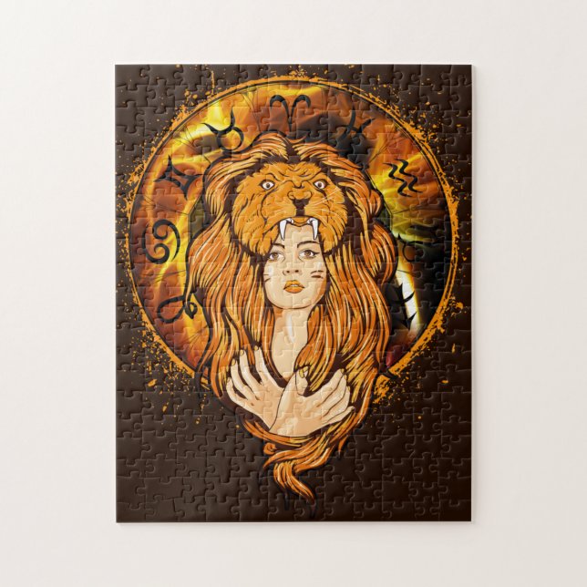 Puzzle Lion Zodiac Leo (Vertical)