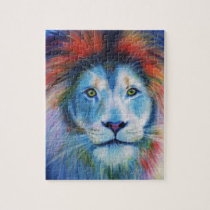 Puzzle Lions colorés