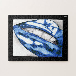Puzzle Lipes chaudes (Bleues)