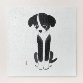 Puzzle Little Ink Pup – White Challenge Edition