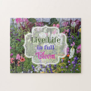 Puzzle Live Life in Full Bloom Fleur sauvage Jigsaw Puzzl