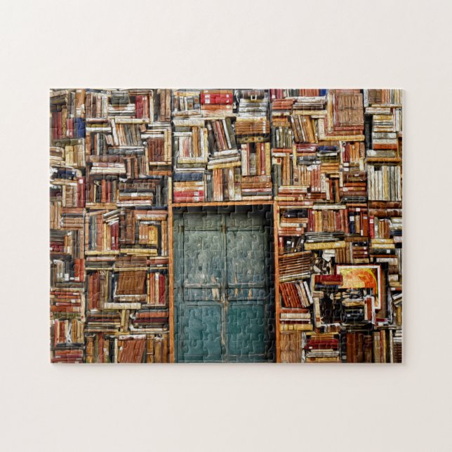Puzzle Livres Bibliothèque Entrée de la porte Peinture ph (Horizontal)