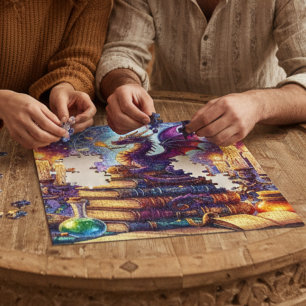 Puzzle Livres de la Sorcière du Dragon Mystique