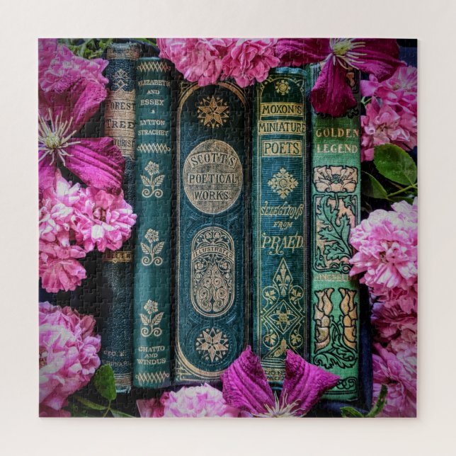Puzzle Livres et Roses poétiques (Vertical)