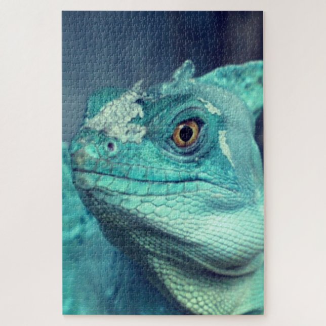 Puzzle Lizard bleu (Vertical)