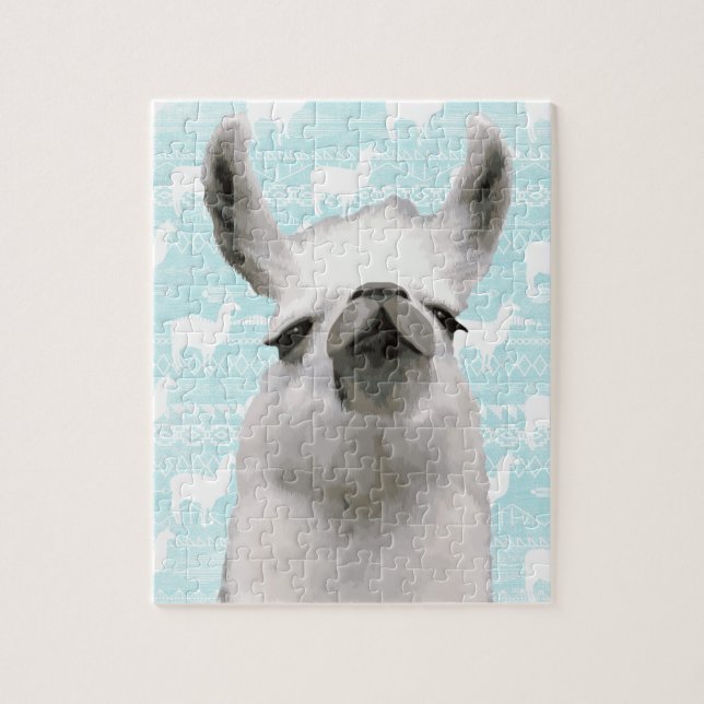 Puzzle Llama Mama Dream Nuages Aztec géométrique Abstrait (Vertical)