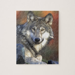 Puzzle Lobo gris