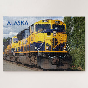 Puzzle locomotive du rail de l'Alaska