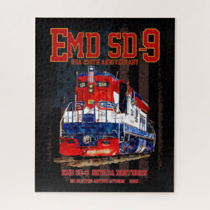 Puzzle Locomotive EMD SD-9 Livrée du 250e anniversaire de