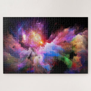 Puzzle L'oeuvre Cloud de SlipperyJoe abstraite surre vibr