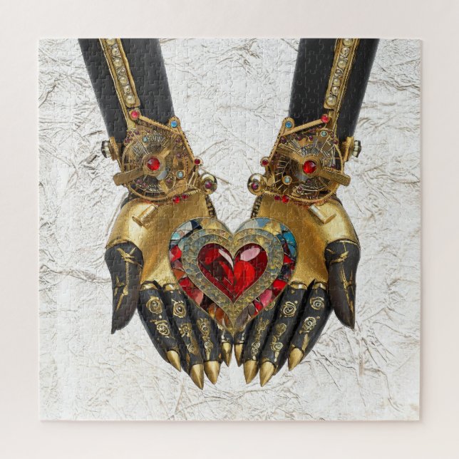 Puzzle L'offre - Coeur dans les mains (Vertical)